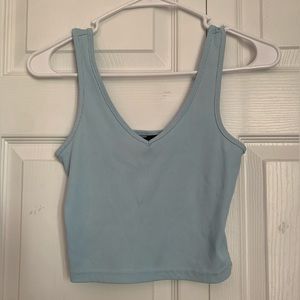 Light blue cropped tank